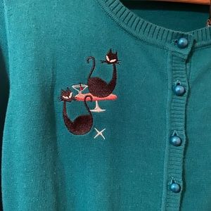 Lucy Atomic Cats cardigan